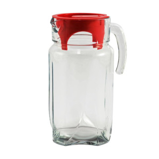 Dzbanek szklany 1,7L Luna z czarwoną pokrywką 43544 Pasabahce